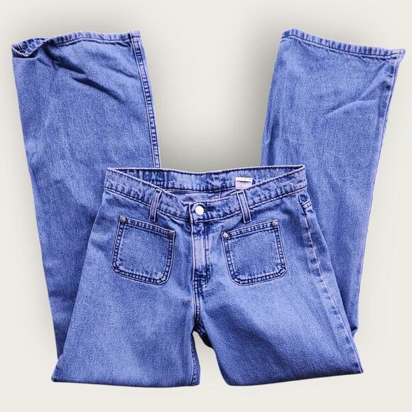 Levi's L2 Jeans Juniors Sz 9 Medium VTG Bootcut Y2K 90's Mid-rise Medium Wash - Picture 5 of 8